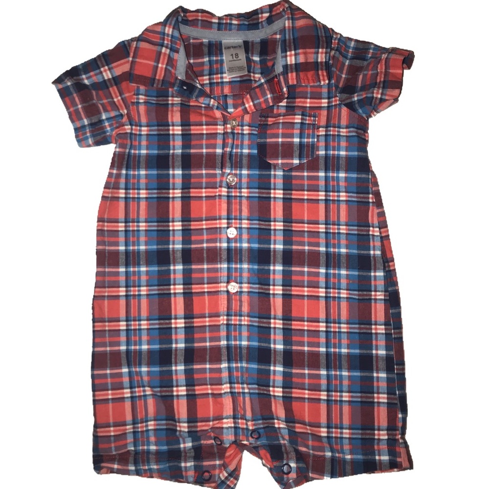 ⭐️ Carters 18 mo linen paid romper one piece